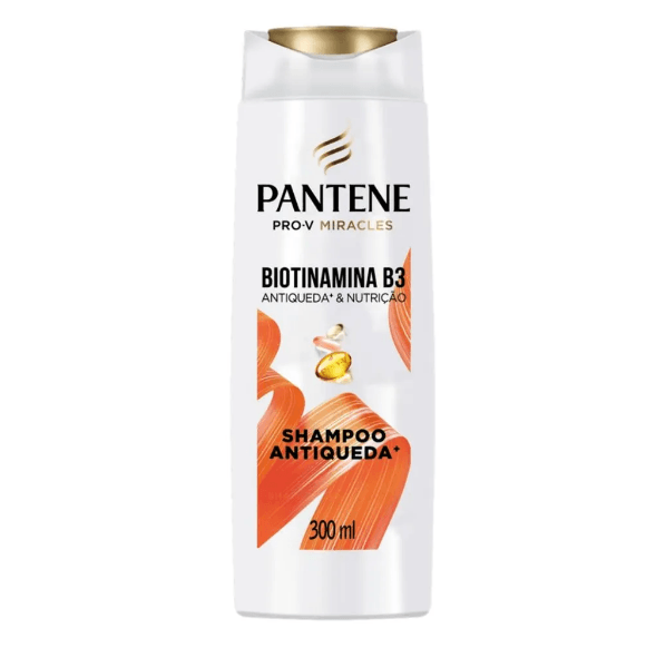 Shampoo Pantene Antiqueda e Nutrição Biotinamina B3 300ml